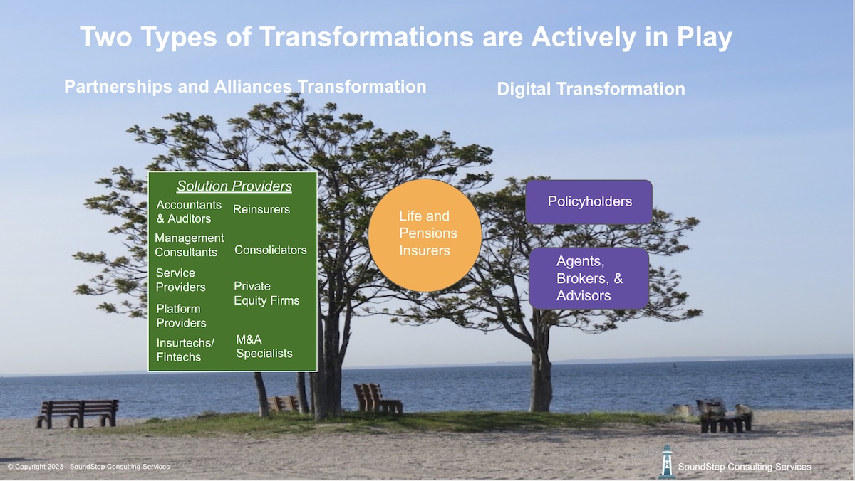 Strategic Partnerships & Alliances Against a Beachfront Background